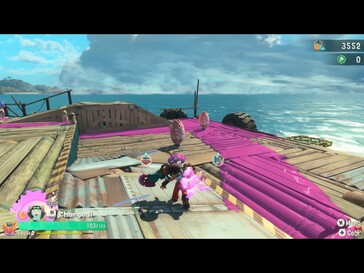Afbeelding: Een screenshot van de gameplay van Splatoon Raiders.