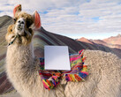 Starlink Mini-schotel op Rainbow Mountain in Peru