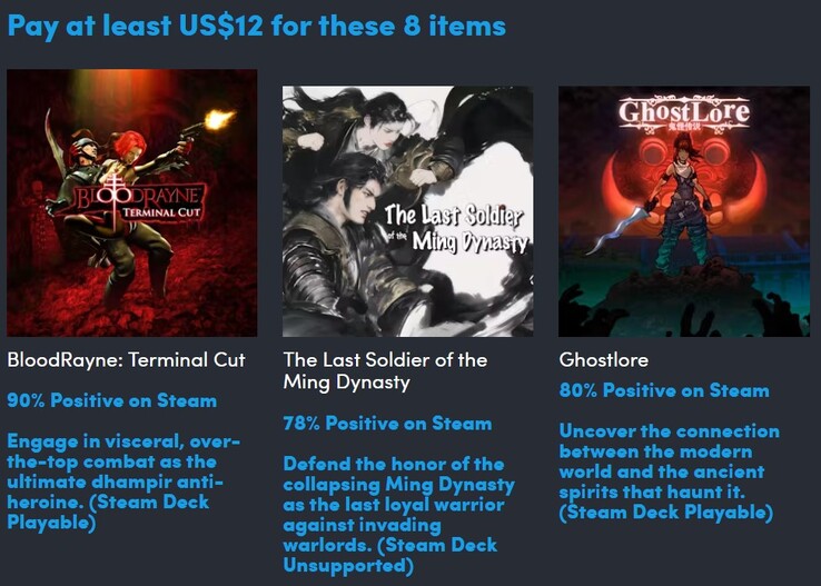 De 3 extra games die u krijgt in het derde niveau van de Close Combat Collection (Afbeelding bron: Humble Bundle)