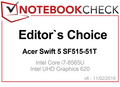 Editor's Choice Award februari 2019: Acer Swift 5 SF515-51T-76B6