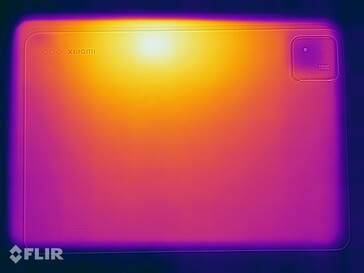 Xiaomi Pad 7 oppervlaktetemperaturen: Onderkant