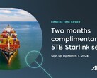 De gratis Starlink internetaanbieding ter waarde van $10.000 (afbeelding: Anuvu)