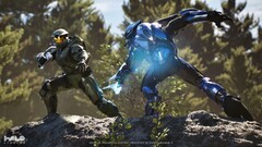 De update heeft naar verwachting te maken met Project Foundry, een mysterieus initiatief dat tijdens de vorige HWC werd geplaagd. Een screenshot van een op UE 5 gebaseerd Halo-spel. (Afbeelding Bron: Halo Studios)
