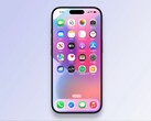 Render met afgeronde app-pictogrammen van een vermeende bijna definitieve build van iOS 19. (Afbeeldingsbron: fpt op YouTube)