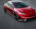 Tesla Model 3 Performance met aftermarket Aero Kit. (Afbeelding bron: Unplugged Performance/X)