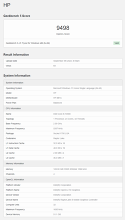 Intel Raptor Lake Core i9-13900's UHD iGPU OpenCL prestaties evenaren die van AMD Radeon RX Vega 10