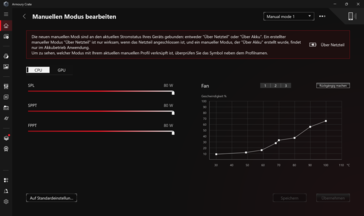 Armoury Crate handmatige modus GPU