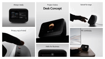 Het slimme display-conceptapparaat.