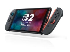 Nintendo Switch 2 handheld met rode en blauwe Joy-Con controllers. (Afbeeldingsbron: Nintendo)