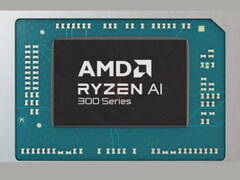 Een promotiefoto van de Ryzen AI 300-serie APU's met een RDNA 3.5 Radeon 890M iGPU