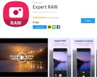 Samsung Expert RAW camera app pagina in de Galaxy Store marktplaats (Bron: Eigen)