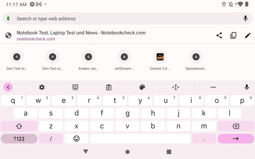 Toetsenbord landschap