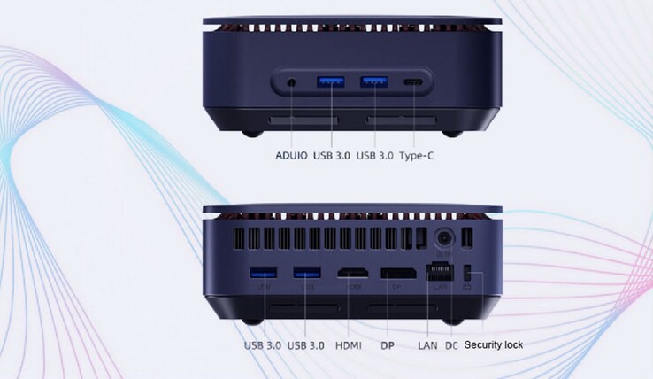 Externe poorten van de Ace Magician TK11-A0 (Bron: Minipc Union)