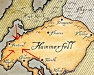 Kaart van de provincie Hammerfell uit het universum van The Elder Scrolls.