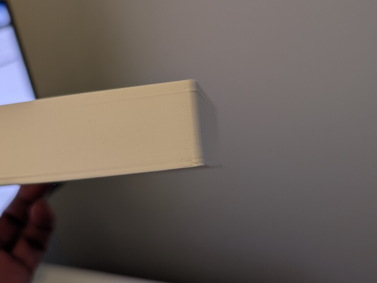 Vervorming op de basis die op de bouwplaat zat.