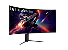 De 45GS95QE is een van de twee aankomende 44,5-inch LG UltraGear OLED gaming monitoren, 45GR95QE afgebeeld. (Afbeeldingsbron: LG)