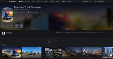 Amerikaanse Truck Simulator-vermelding in de Xbox Store (Afbeelding bron: Xbox)