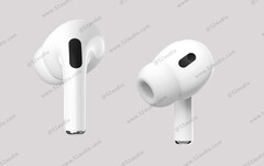 De AirPods Pro 2 ziet eruit als een subtiele herziening van het uitgaande huidige model. (Afbeelding bron: 52audio)