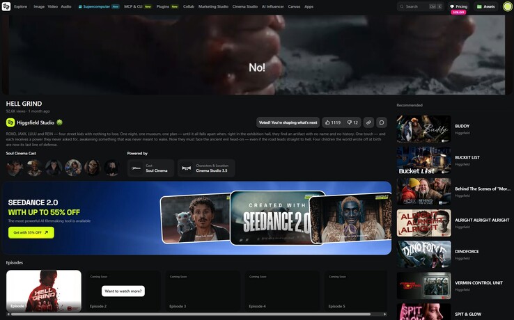 Aflevering 2 van Hell Grind blijft onbeschikbaar, zelfs na registratie. Gebruikers kunnen zich alleen aanmelden om bericht te krijgen wanneer deze wordt uitgebracht.