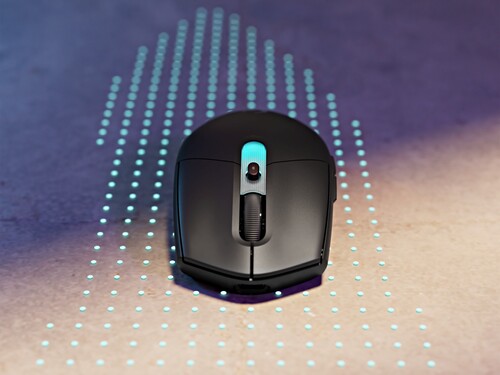 De Logitech G305 X Superlight-gamingmuis, afgebeeld in het zwart