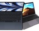 De 2022 Apple MacBook Air met M2 wint een oneerlijke strijd tegen de Intel-gebaseerde MacBook Air 2019. (Afbeelding bron: Apple & Notebookcheck - bewerkt)