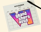 November 2026 kalenderpagina met GTA 6 logo (bron: Rockstar Games met bewerkingen)