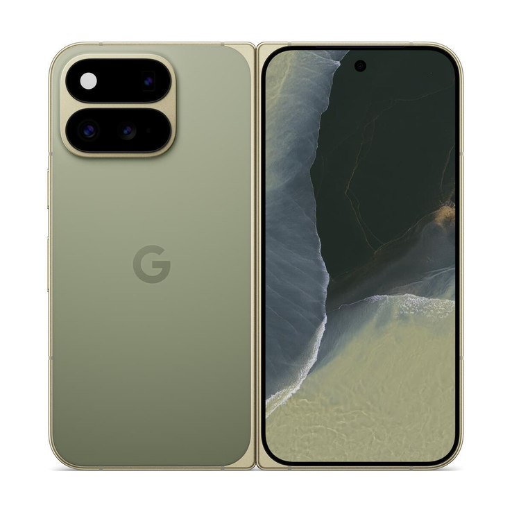 De Pixel 11 Pro Fold in de kleur Olive