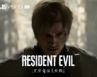 Resident Evil Requiem banner met Leon en PS5 Pro logo