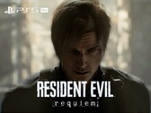 Resident Evil Requiem banner met Leon en PS5 Pro logo