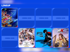 SEGA&#039;s Tokyo Game Show 2025 line-up met 4 placeholders duidelijk zichtbaar (bron: Sega Atlus TGS Website)