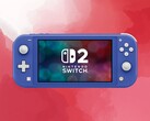 Switch 2-logo afgebeeld op Switch Lite-console