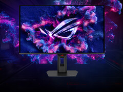 De ROG Strix OLED XG27UQDMS van de voorkant.