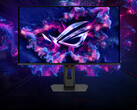 De ROG Strix OLED XG27UQDMS van de voorkant.