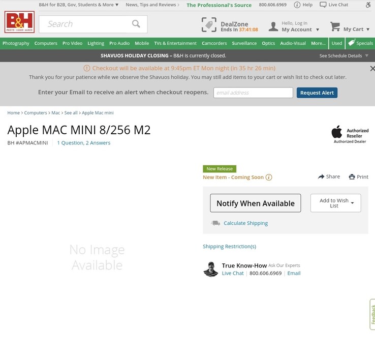 Mac Mini's worden in 2022 mogelijk groter en krachtiger dan gedacht. (Bron: B&amp;H Photo Video)