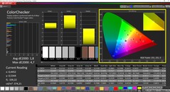 CalMAN ColorChecker gekalibreerd (DCI P3 doelkleurruimte)