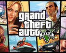 Het titelscherm van GTA 5.