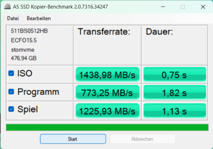 Kopieer benchmark