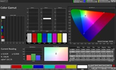 Kleurruimte sRGB (Ware tonen uitgeschakeld)