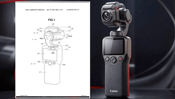 Een vergelijking van het officiële 2026 patent schema (links) en een concept render (rechts).