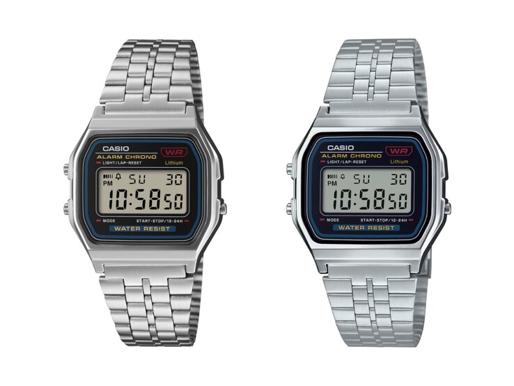 De Casio Vintage A159WE-1 (links) en A159WA-N1 (rechts) horloges