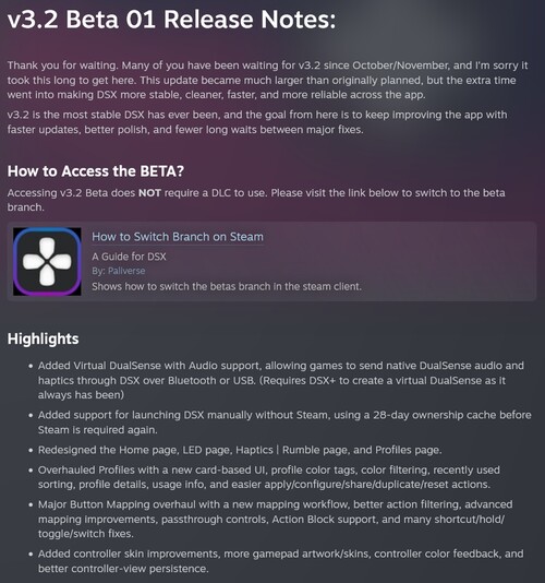 Overzicht van de functies van DSX v3.2 Beta 01