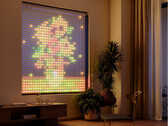 Govee Curtain Lights Pro weergegeven op raam (Afbeelding bron: Govee PR)