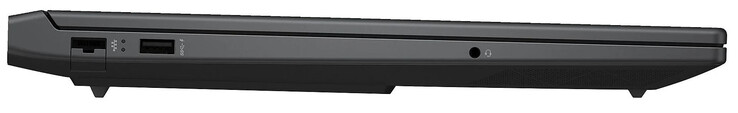 Linkerkant: Gigabit Ethernet, USB 3.2 Gen 1 (USB-A), audio-combo