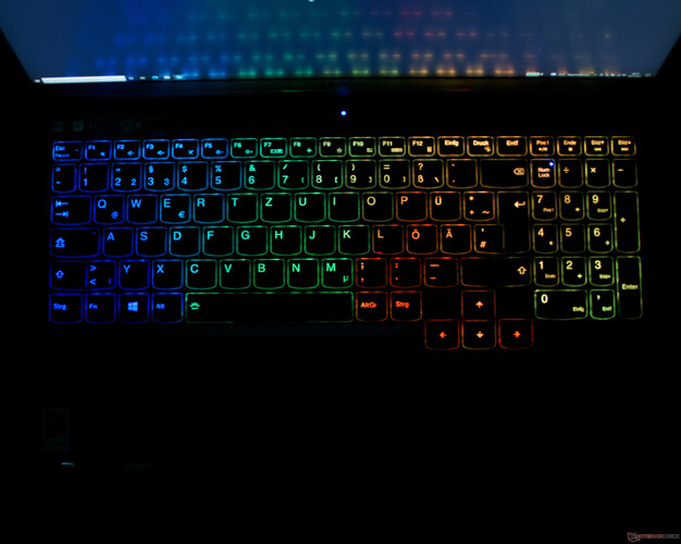 RGB-toetsenbord met verlichting: De kleuren komen niet overeen met de werkelijke instellingen