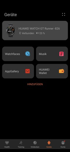 Hier is er toegang tot muziek, watchfaces en apps, de betaalfunctie is nog buiten dienst.