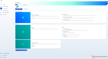 MyAsus software voor algemene systeeminstellingen