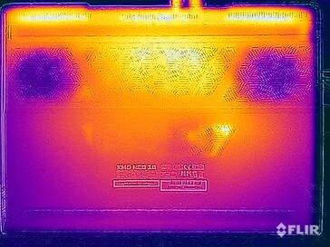 Stresstest oppervlaktetemperaturen (onder)