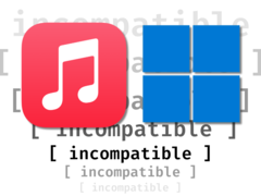 Apple Muziek en Windows hebben echt het gevoel dat ze niet compatibel zijn - dat Apple half werk heeft geleverd bij het porten van een van hun belangrijkste apps naar het populairste pc OS ter wereld. (Afbeeldingsbron: Apple, Microsoft, Anubhav Sharma - Notebookcheck)