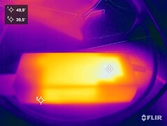 De voeding van het Intel NUC Pro Chassis Element tijdens de stresstest