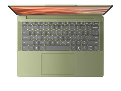 Toetsenbordindeling van de Zen Green Ideapad Vibe-laptop.